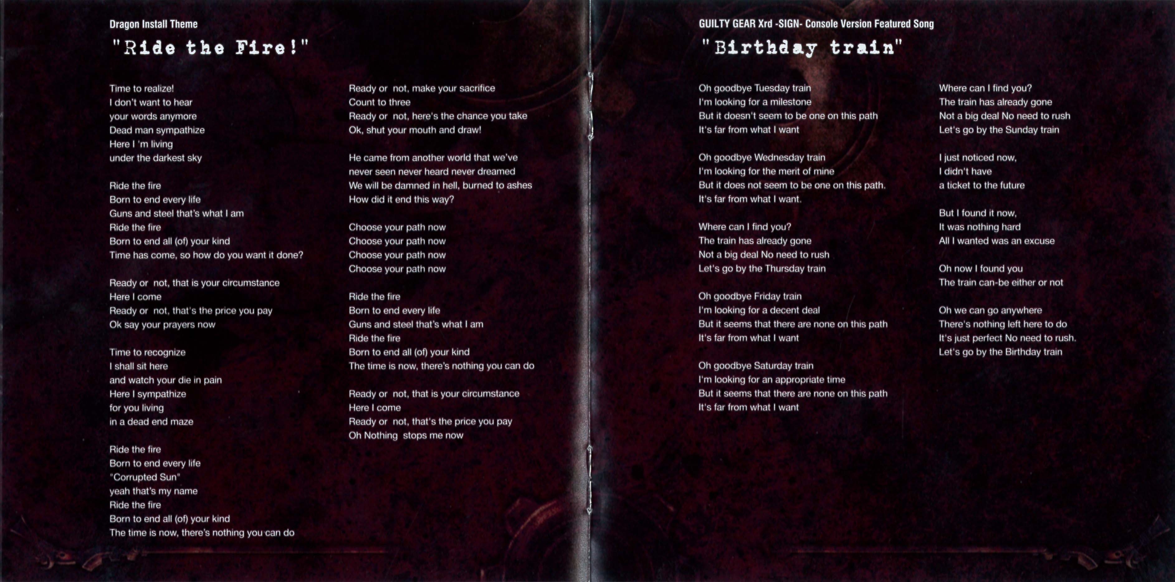 邦楽 GUILTY GEAR Xrd ORIGINAL SOUND TRACK CD Guilty Gear Xrd -Sign- Original Sound Track - Album by